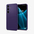 ACS07287 - Galaxy S24 Ultra Case Liquid Air in Matte Black showing the back
